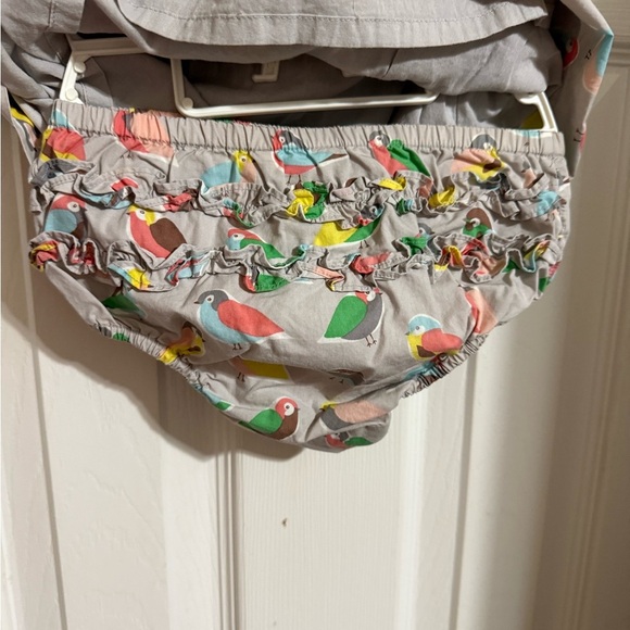 Baby Boden Smocked Bird Dress & Ruffle Butt Diaper Cover - Picture 7 of 8